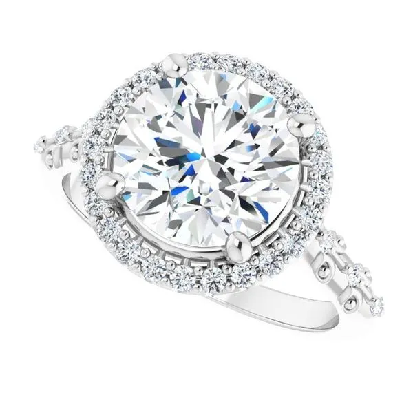 Halo-Style Engagement Ring Image 5 Raleigh Diamond Fine Jewelry Raleigh, NC