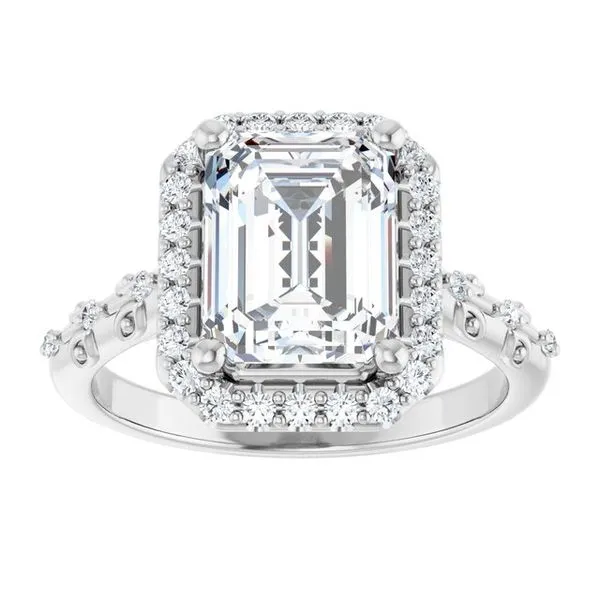 Halo-Style Engagement Ring Image 3 Raleigh Diamond Fine Jewelry Raleigh, NC