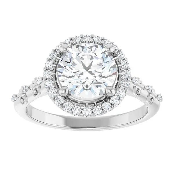 Halo-Style Engagement Ring Image 3 Raleigh Diamond Fine Jewelry Raleigh, NC