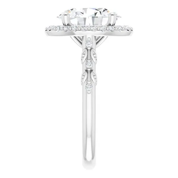 Halo-Style Engagement Ring Image 4 Raleigh Diamond Fine Jewelry Raleigh, NC