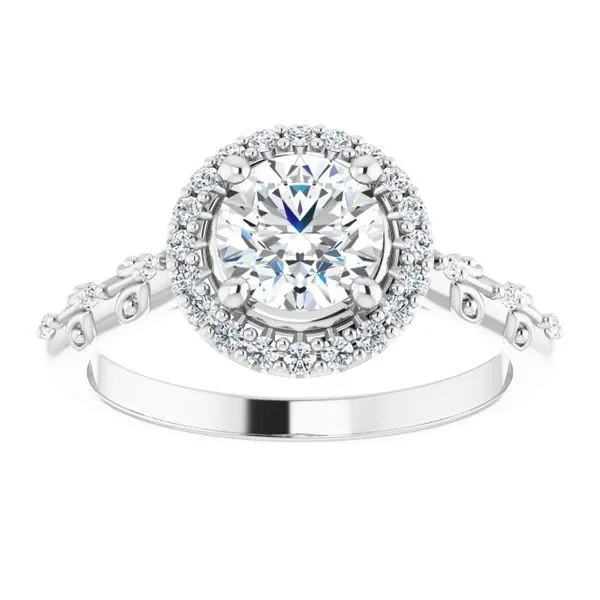 Halo-Style Engagement Ring Image 3 Shipley's Fine Jewelry Hampstead, MD
