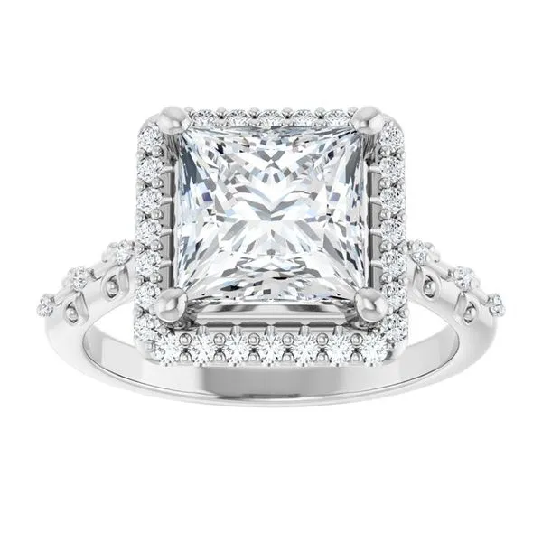 Halo-Style Engagement Ring Image 3 Shipley's Fine Jewelry Hampstead, MD