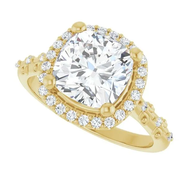 Halo-Style Engagement Ring Image 5 Raleigh Diamond Fine Jewelry Raleigh, NC