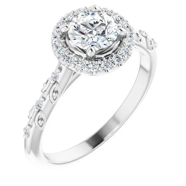 Halo-Style Engagement Ring Raleigh Diamond Fine Jewelry Raleigh, NC