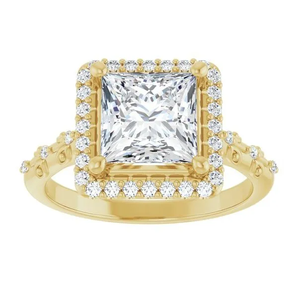 Halo-Style Engagement Ring Image 3 Raleigh Diamond Fine Jewelry Raleigh, NC