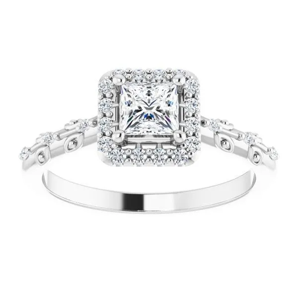 Halo-Style Engagement Ring Image 3 Shipley's Fine Jewelry Hampstead, MD