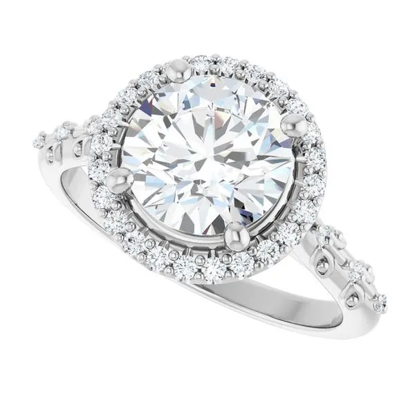 Halo-Style Engagement Ring Image 5 Raleigh Diamond Fine Jewelry Raleigh, NC