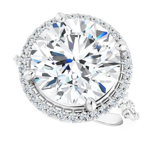 Halo-Style Engagement Ring Image 5 Shipley's Fine Jewelry Hampstead, MD