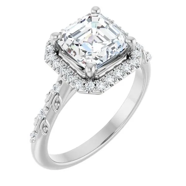 Halo-Style Engagement Ring Raleigh Diamond Fine Jewelry Raleigh, NC