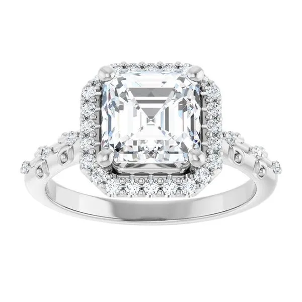Halo-Style Engagement Ring Image 3 Raleigh Diamond Fine Jewelry Raleigh, NC