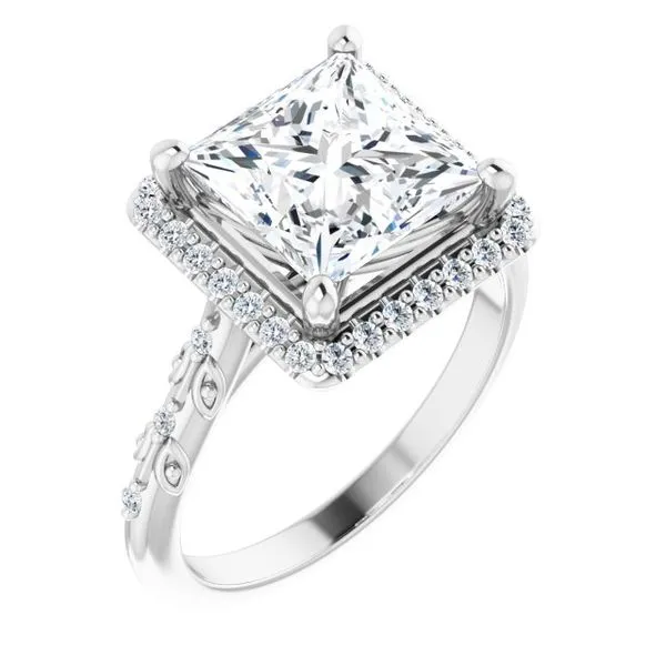Halo-Style Engagement Ring Raleigh Diamond Fine Jewelry Raleigh, NC