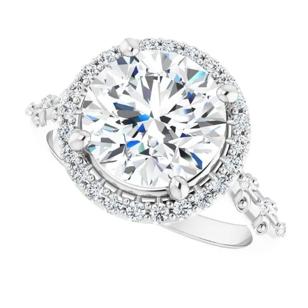 Halo-Style Engagement Ring Image 5 Raleigh Diamond Fine Jewelry Raleigh, NC