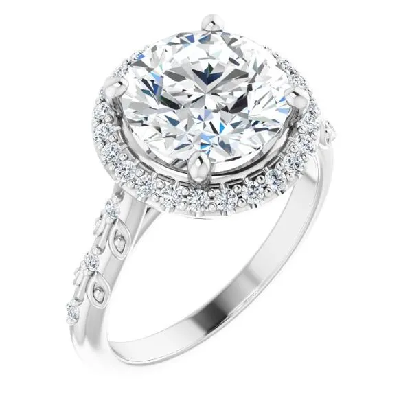 Halo-Style Engagement Ring Raleigh Diamond Fine Jewelry Raleigh, NC