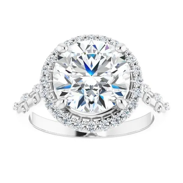 Halo-Style Engagement Ring Image 3 Raleigh Diamond Fine Jewelry Raleigh, NC