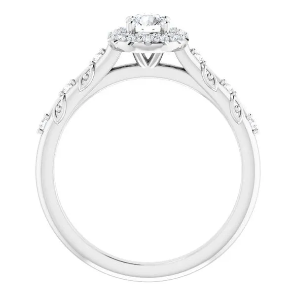 Halo-Style Engagement Ring Image 2 Raleigh Diamond Fine Jewelry Raleigh, NC
