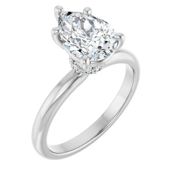 Accented Engagement Ring Berilian Jewelers Folsom, CA