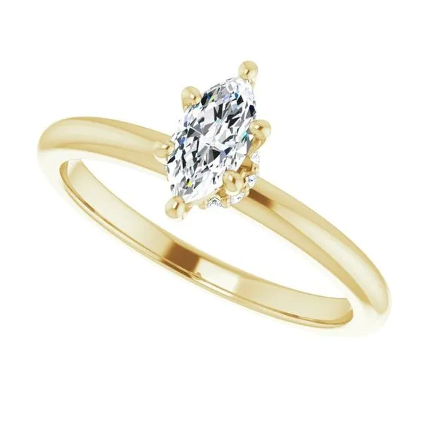 Accented Engagement Ring Image 5 Shipley's Fine Jewelry Hampstead, MD