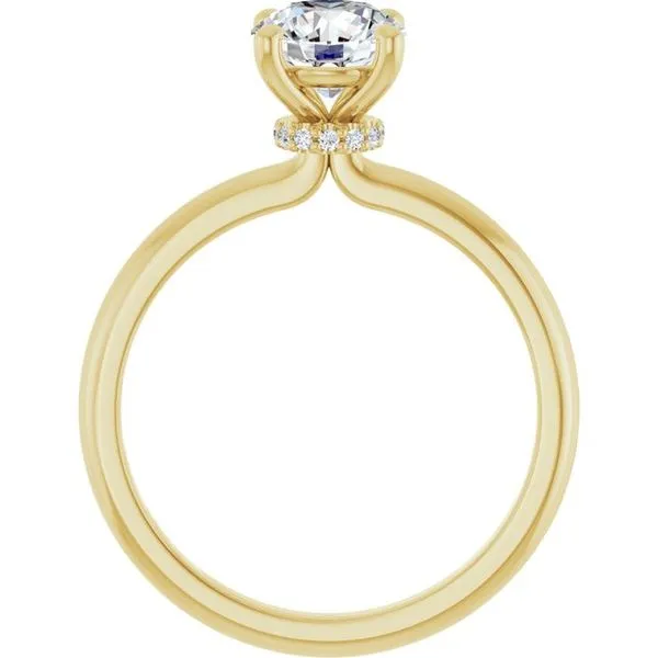 Accented Engagement Ring Image 2 Berilian Jewelers Folsom, CA