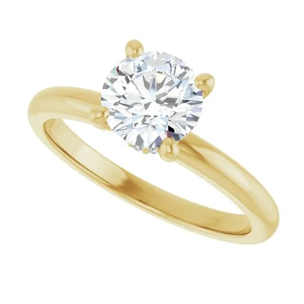 Accented Engagement Ring Image 5 Berilian Jewelers Folsom, CA