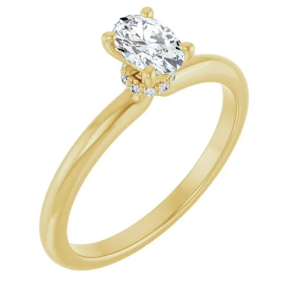 Accented Engagement Ring Berilian Jewelers Folsom, CA