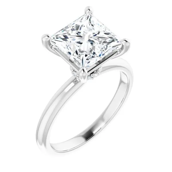Accented Engagement Ring Berilian Jewelers Folsom, CA