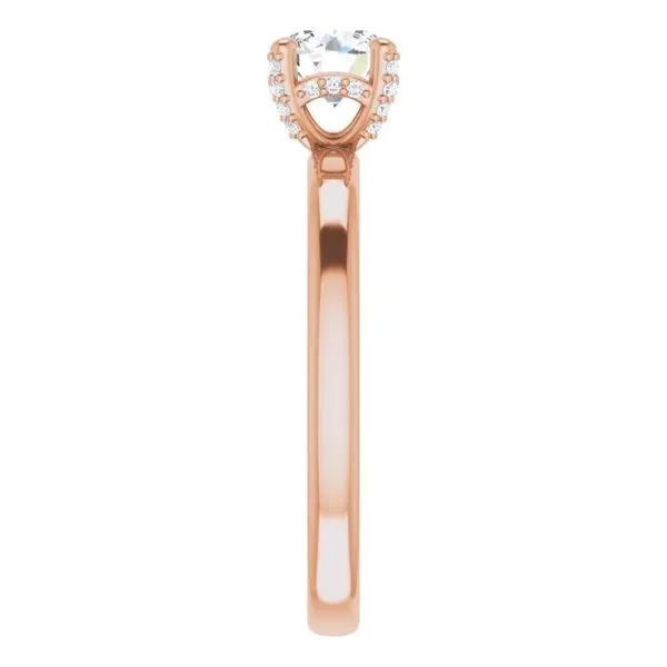 Accented Engagement Ring Image 4 J. West Jewelers Round Rock, TX