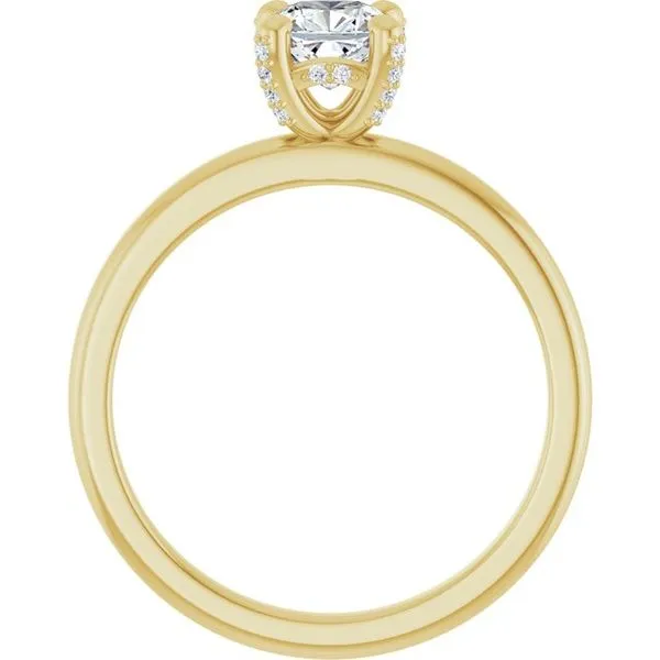 Accented Engagement Ring Image 2 J. West Jewelers Round Rock, TX