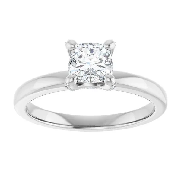 Accented Engagement Ring Image 3 Vulcan's Forge LLC KANSAS CITY, MO