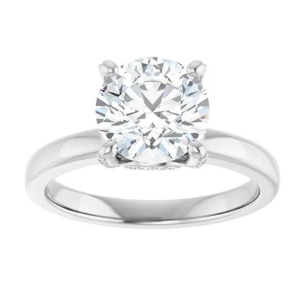 Accented Engagement Ring Image 3 Arezzo Jewelers Elmwood Park, IL