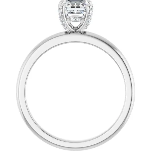 Accented Engagement Ring Image 2 J. West Jewelers Round Rock, TX