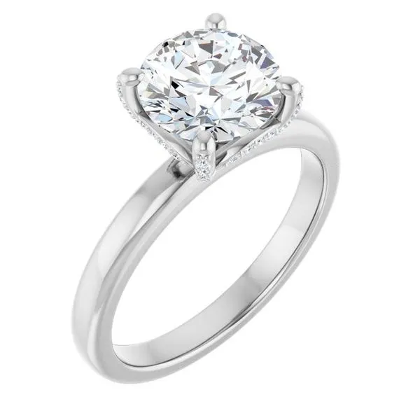 Accented Engagement Ring Michael Szwed Jewelers Longmeadow, MA