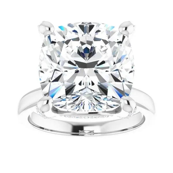 Accented Engagement Ring Image 3 The Jewelry Source El Segundo, CA