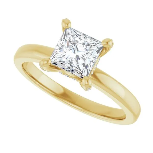 Accented Engagement Ring Image 5 J. West Jewelers Round Rock, TX