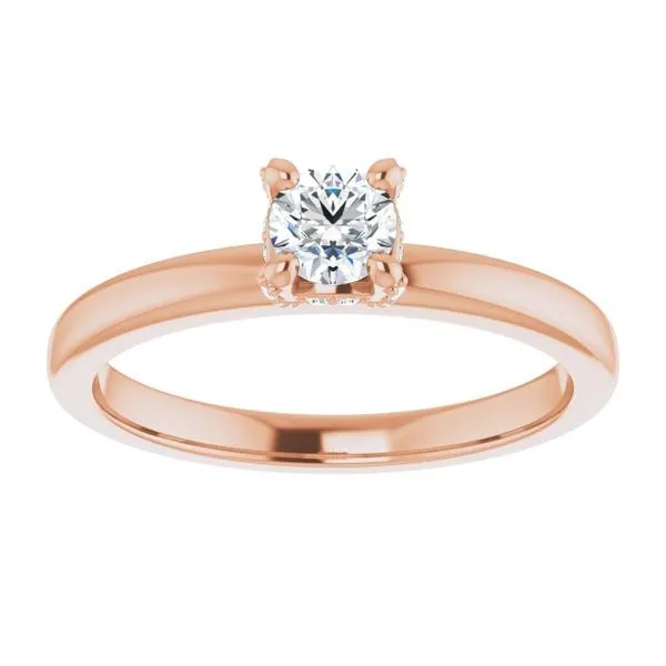 Accented Engagement Ring Image 3 J. West Jewelers Round Rock, TX