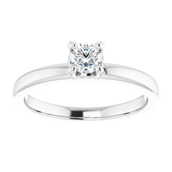 Accented Engagement Ring Image 3 Vulcan's Forge LLC KANSAS CITY, MO