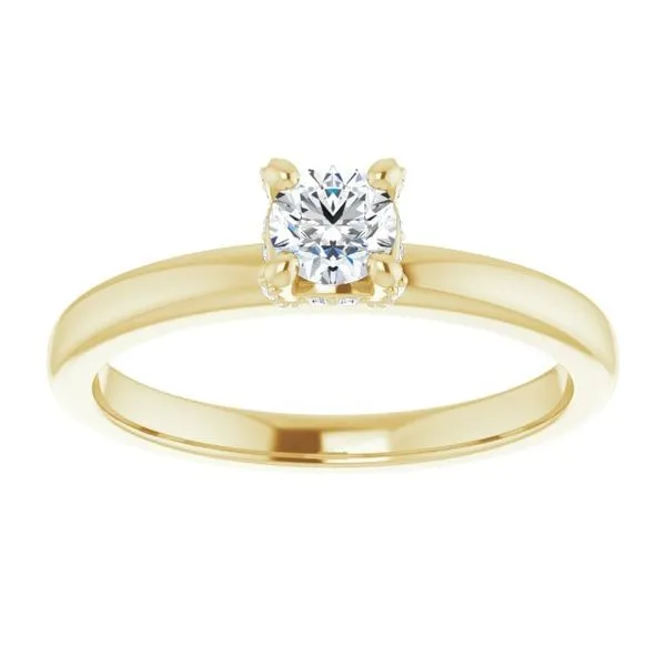 Accented Engagement Ring Image 3 Raleigh Diamond Fine Jewelry Raleigh, NC