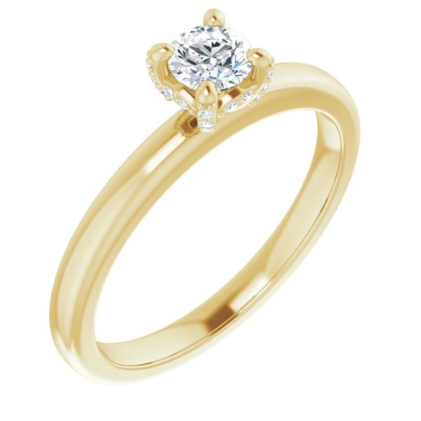 Accented Engagement Ring