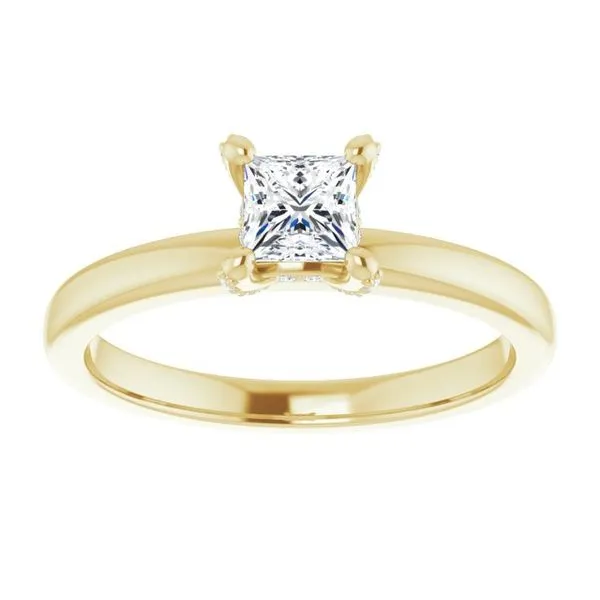 Accented Engagement Ring Image 3 Hudson Valley Goldsmith New Paltz, NY