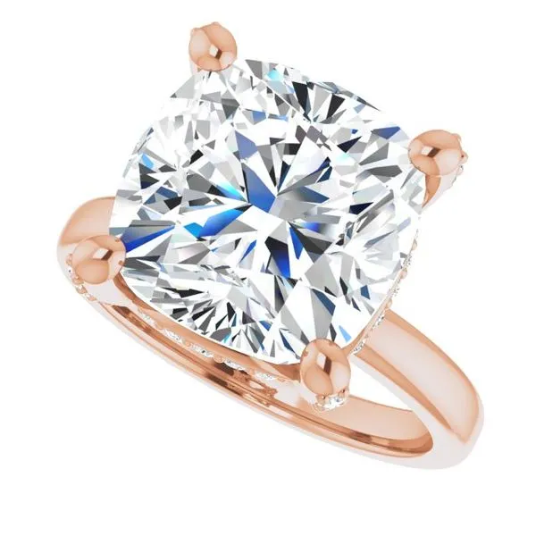 Accented Engagement Ring Image 5 Hudson Valley Goldsmith New Paltz, NY