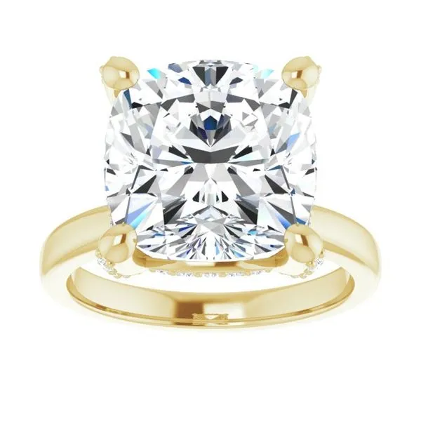 Accented Engagement Ring Image 3 The Jewelry Source El Segundo, CA