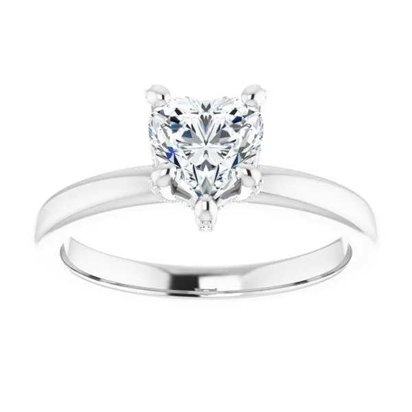 Accented Engagement Ring Image 3 The Jewelry Source El Segundo, CA