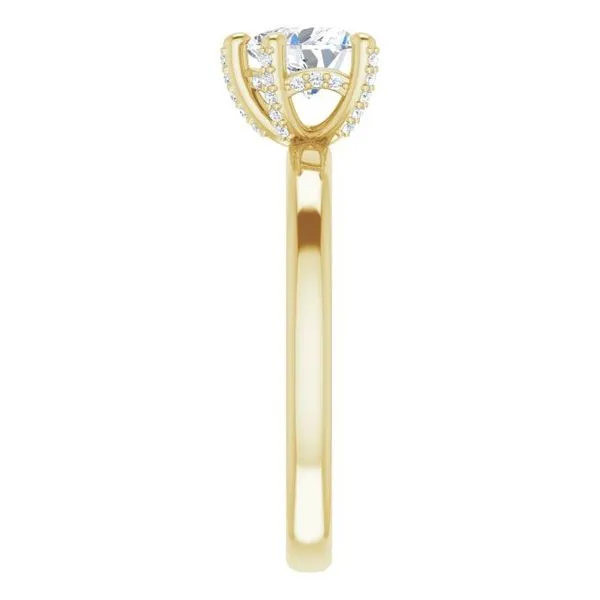 Accented Engagement Ring Image 4 Ask Design Jewelers Olean, NY