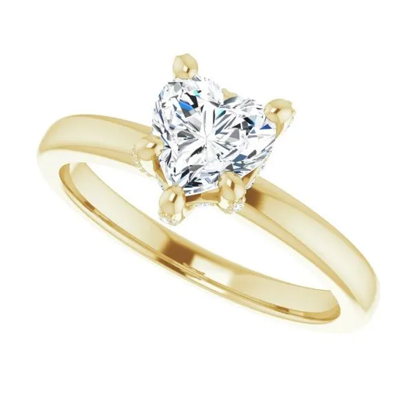 Accented Engagement Ring Image 5 Ask Design Jewelers Olean, NY