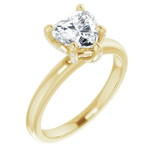 Accented Engagement Ring Arezzo Jewelers Elmwood Park, IL