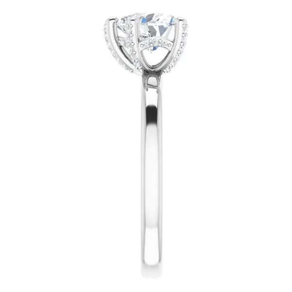 Accented Engagement Ring Image 4 Ask Design Jewelers Olean, NY
