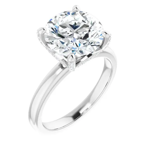 Accented Engagement Ring Ocean View Jewelers Millville, DE