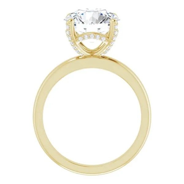 Accented Engagement Ring Image 2 The Jewelry Source El Segundo, CA