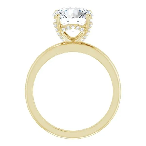 Accented Engagement Ring Image 2 J. West Jewelers Round Rock, TX