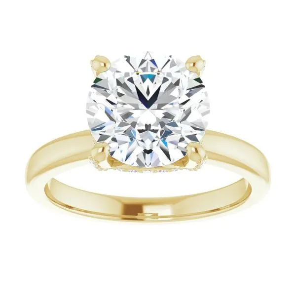 Accented Engagement Ring Image 3 J. West Jewelers Round Rock, TX