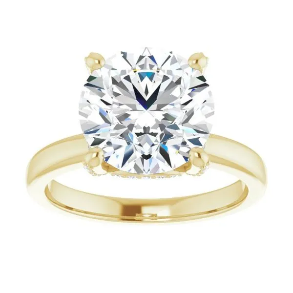 Accented Engagement Ring Image 3 The Jewelry Source El Segundo, CA